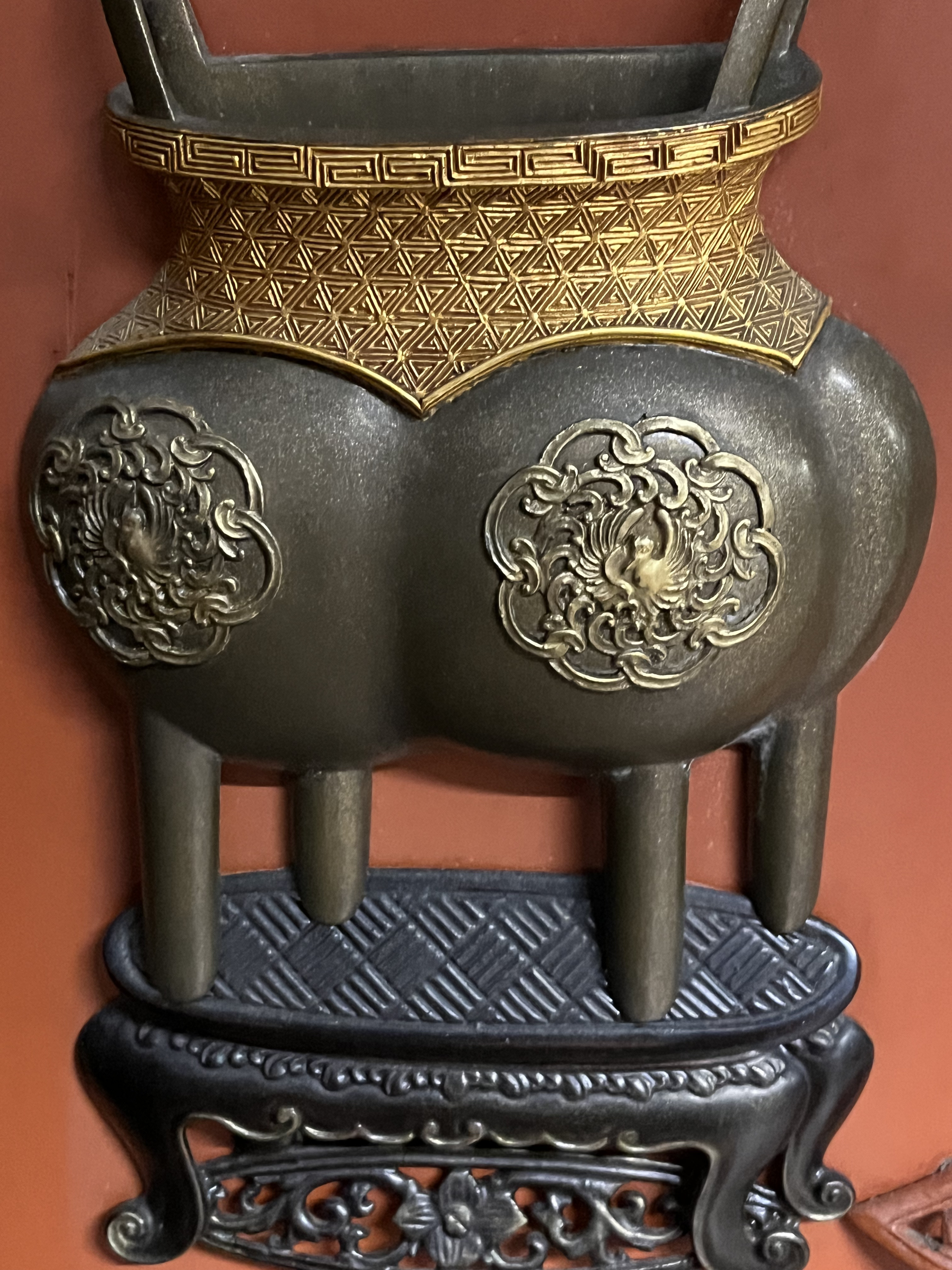 建國期 漆器飾品挂屏一組4個